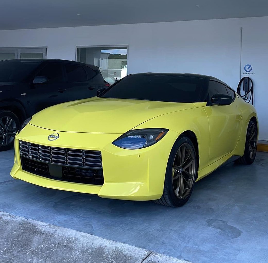 2023 Nissan Z Ikazuchi Yellow window tint.jpeg