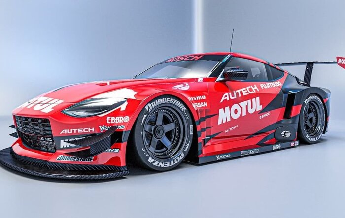 Super GT Nissan Z Racer Car Imagined in Motul Livery
