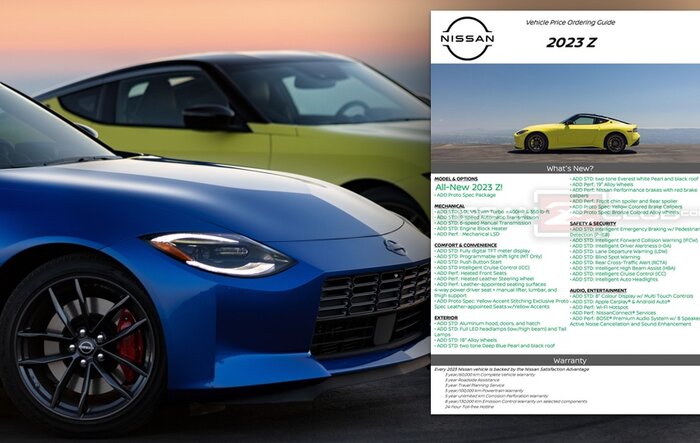 2023 Nissan Z Vehicle Price Ordering Guide LEAKED First Look!